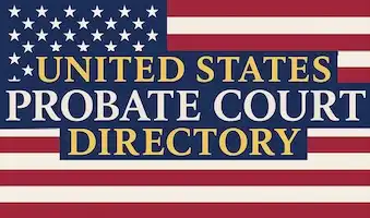 United States with text highlighting the Probate Court Directory to locate probate courts nationwide.